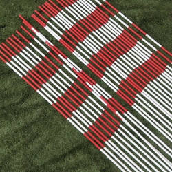 Durable Volleyball Fiberglass Flagpole Sports Set