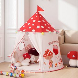 Children's tent indoor outdoor mushroom small tent princess boy girl home game house small house foldable