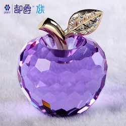 Crystal Apple Christmas Gift, High-End Ornament, Home Decoration, Auspicious Peace Fruit, Chinese Valentine's Day Gift