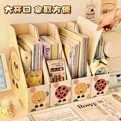 Desktop File Rack, Desk Student Bookshelf, Anti-Tip Storage, Fixed Book Stand, Junior High School Book Storage Rack