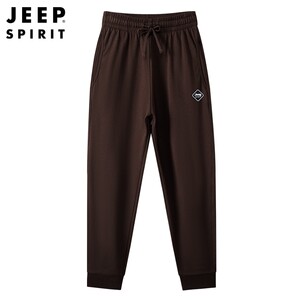 
JEEP SPIRIT pants men's new high-end loose straight sports casual trousers closed knitted sweatpants men