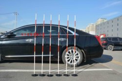 Beginner Car Drivers' Personal Practice Poles, Benchmark Poles for Parking, Maneuvering Around Obstacles, Parking, and Driving Skills Training Poles for the Second Part of the Driving Test