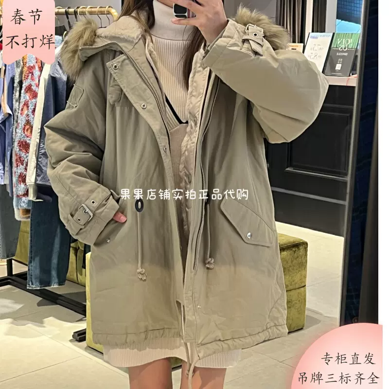 Moussy专柜直发2023秋冬经典宽松百搭N3B棉服大衣028GA730-5520-Taobao