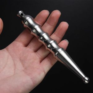Solid 304 stainless steel body-proof cool stick EDC outdoor broken window tool rattan stick self-defense weapon car stick