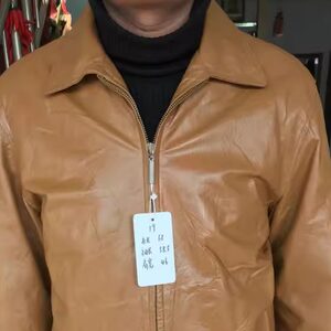 
Second-hand men's leather jacket, genuine leather jacket, men's top-layer loose jacket, middle-aged and elderly men's leather jacket, Huang Jiuxin