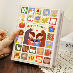 Baby Photo Album, Large-Capacity Family Children's Growth Record Photo Album, 5-Inch Photo Album with 6 Photo Inserts, Commemorative Album