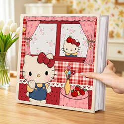 Kt Self-Adhesive Laminated Photo Album for Couples DIY Commemorative Album for Kidsren 3-Inch 4 Polaroid Photo Storage Large Capacity 6