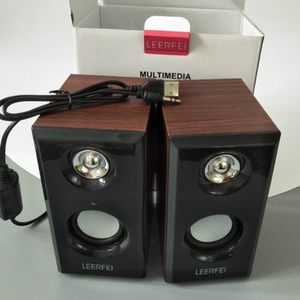 
D092 solid wood small speaker subwoofer USB desktop laptop computer accessories computer accessories wholesale