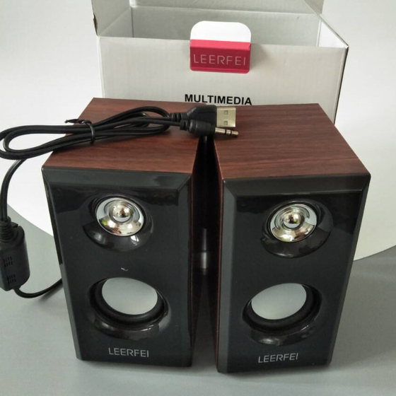 
D092 solid wood small speaker subwoofer USB desktop laptop computer accessories computer accessories wholesale