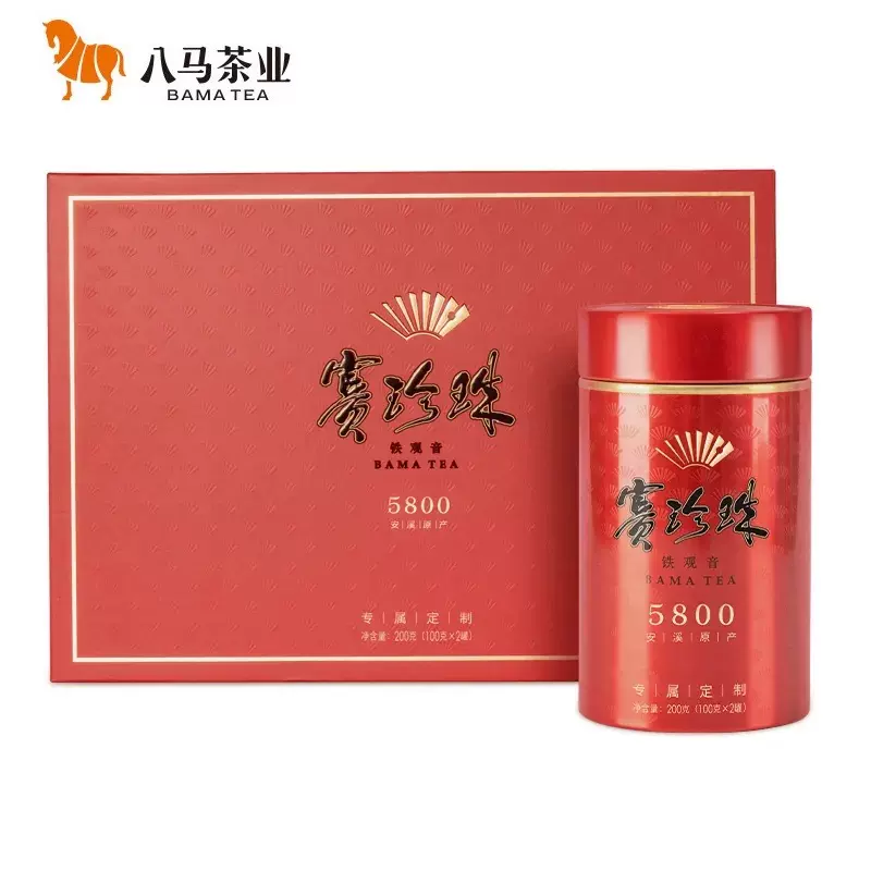 八马茶业赛珍珠3300 特级浓香型安溪铁观音茶叶乌龙茶礼盒装250g-Taobao