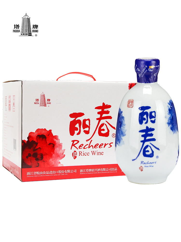 塔牌牡丹丽春八年陈12度特型绍兴黄酒花雕酒375ml*6瓶赠试饮150ml*2瓶168元包邮（需领券）_天猫商城优惠_白菜哦