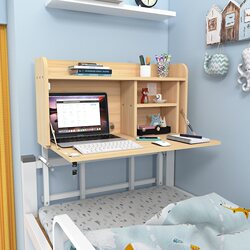 College Student Bed Desk Dormitory Essential, Upper Bunk Suspended Lazy Study Desk, Lower Bunk Foldable Computer Desk