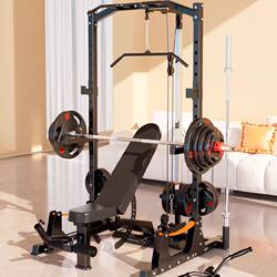 Multifunctional Gantry Home Fitness Equipment Squat Bench Press Integrated Rack Pull-Up Bar Barbell Rack