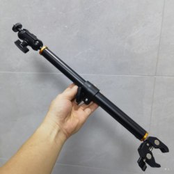 Metal Crab Claws Motorcycle Cycling Selfie Stick Mobile Phone Holder Live Shooting Telescopic Action Camera