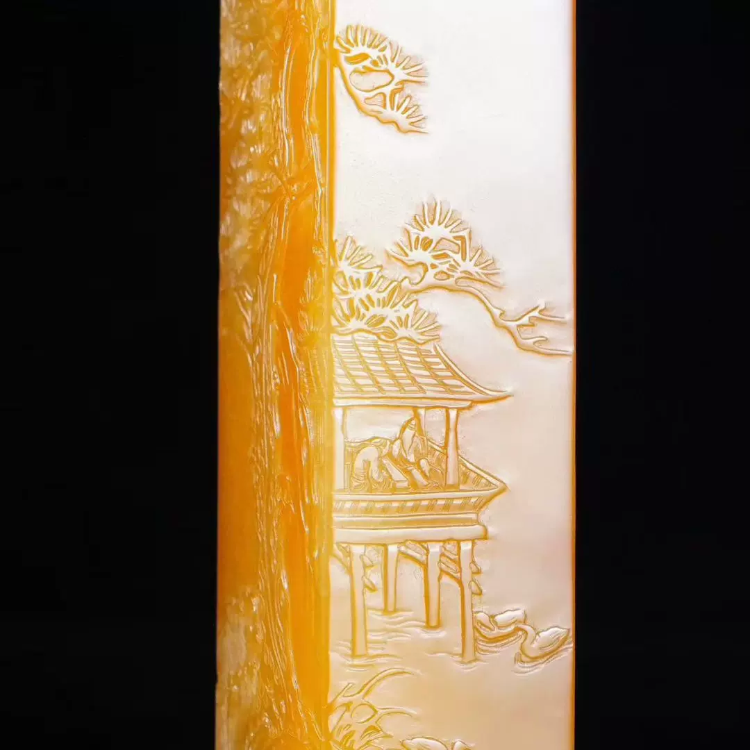 田黄石素章篆刻原石全结晶体通透老矿田黄冻寿山石手工私章名章