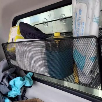 Cab truck hook machine adhesive storage box