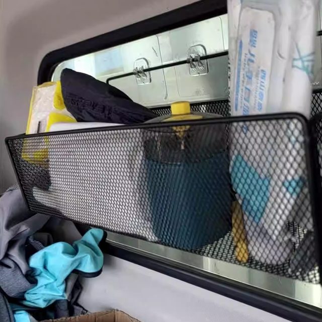 Large truck cab storage box excavation forklift tower crane storage box paste storage rack debris storage basket accessories