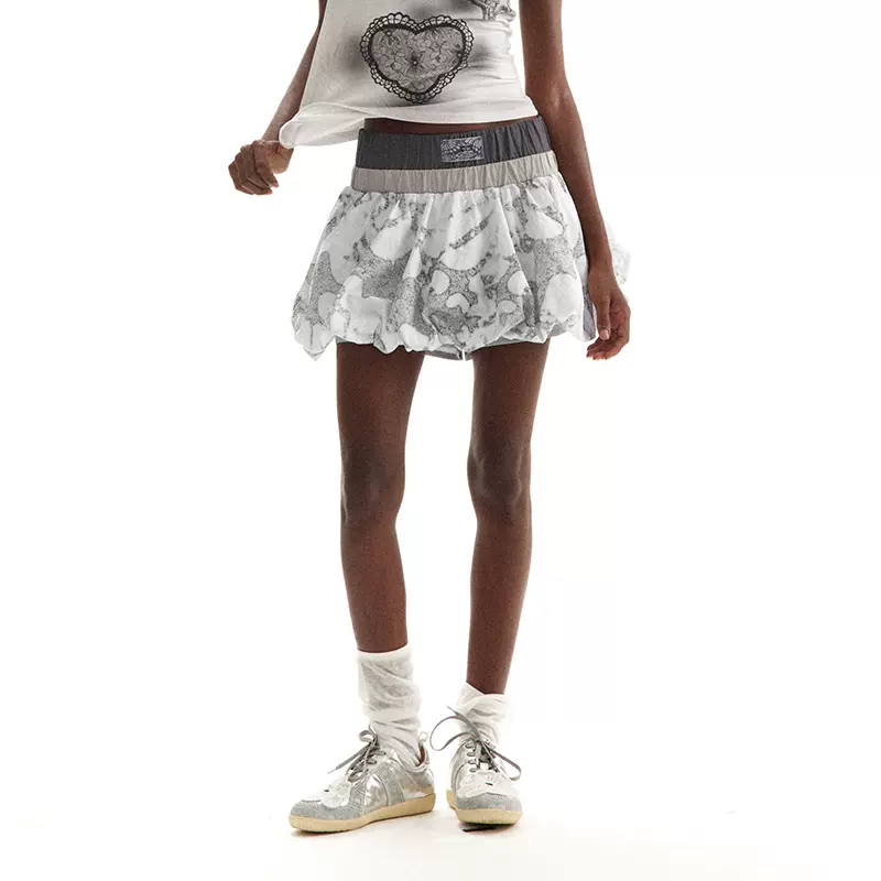 CONP 24SS Vertical Cut Camouflage Skirt 非常规剪裁迷彩半身裙 