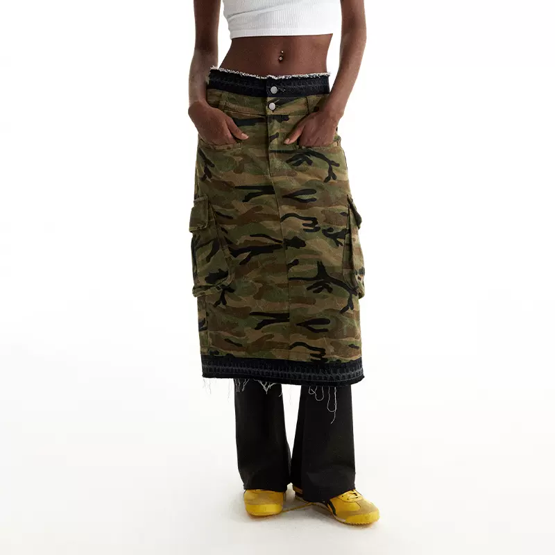 CONP 24SS Camouflage Cargo Dress 迷彩工装裙-Taobao Singapore 