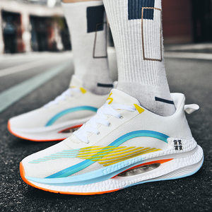 
Men's shoes carbon plate running shoes air cushion shock absorption rebound sports students students casual sports couple style trendy shoes