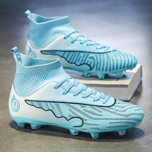 Messi C Ronaldo's new football shoes men and women crushed nails in children AG long nail primary school student sports anti -slip training shoes
