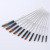 12 pcs pearl white brushes with slanted peaks 