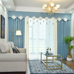 New Chinese-Style Light Luxury Blackout Curtains for Living Room and Bedroom, Original Cotton and Linen Splicing, Modern Simple Window Drapes