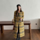 Light cloth winter dress retro mid-length loose wool jacket for women Korean style high-end wool coat