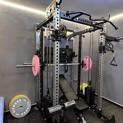 Rep Squat Rack, Small Birdcage Machine, Commercial and Home-Use Three-In-One Multifunctional Comprehensive Training Rack, Smith Machine, Gantry Rack