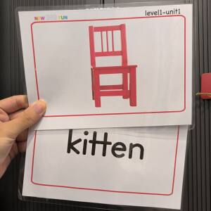 
new big fun double-sided children's English training flash card early education teaching aids plastic card NBF12 card