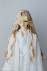 Bjd Wig 3 Points Small 3 Points Hook Milk Silk Flat Tip Glued Curly Hair Style Xzy