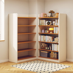 Bookshelf Floor-Standing Storage Rack Multi-Layer Corner Storage Cabinet Display Cabinet Storage Cabinet Integrated Living Room Wall Cabinet Student