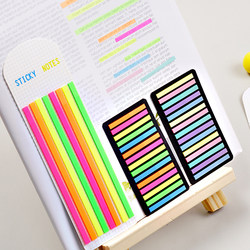Ultra-Thin Index Tabs Sticky Notes Fluorescent Sticky Notes Small Index Label Stickers Reusable Sticky Notes for Students and Office Use