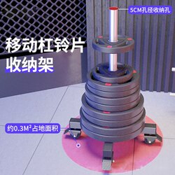 Home Fitness Equipment Gym Personal Training Studio Barbell Plate Large Hole Placement Rack Barbell Bar Storage Rack