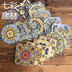 Small Flower Tiles 100X100Mm Antique Tiles Kitchen Bathroom Waistline Washbasin Wall Retro Flower Tiles