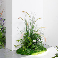 Artificial Plants, Cat Tail Grass, Reeds, Landscaping, Exhibition Hall, Wedding Display, Fake Green Plants, Decoration, Restaurant Window Display