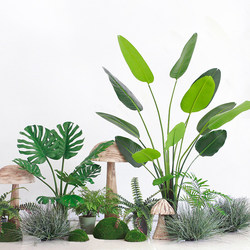 Artificial Traveler's Banana Tree, Non-Fading Green Plant, Large Potted Plant, Landscape Landscaping, Fake Tree, Shopping Mall Exhibition Hall