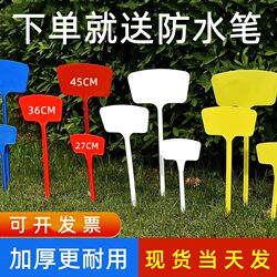 Large Plastic Ground Insert Tags for Gardening, Plant Identification Signs, and Marking Labels