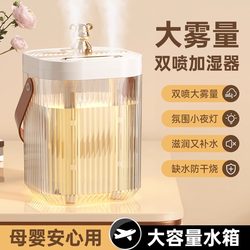 Humidifier for Home Use, Large Mist Volume, Large Capacity, Dual Spray, Silent for Bedroom, Small and Convenient, Desktop Hydration Air Purifier