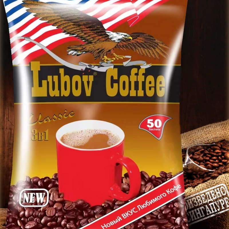 Imported Golden Eagle Coffee Russian flavor threeinone instant black
