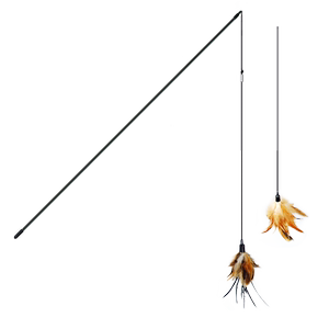 Tiantian Cat ultra -long pole bitter bite feathers fishing rod Fishing cat pole teasing cat stick self -relief artifact kitten toys
