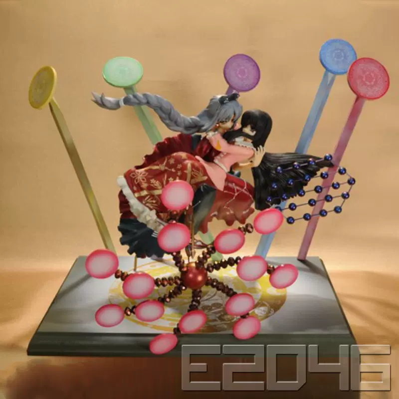 E46 手办八意永琳与蓬莱山辉夜东方project Gk 白模