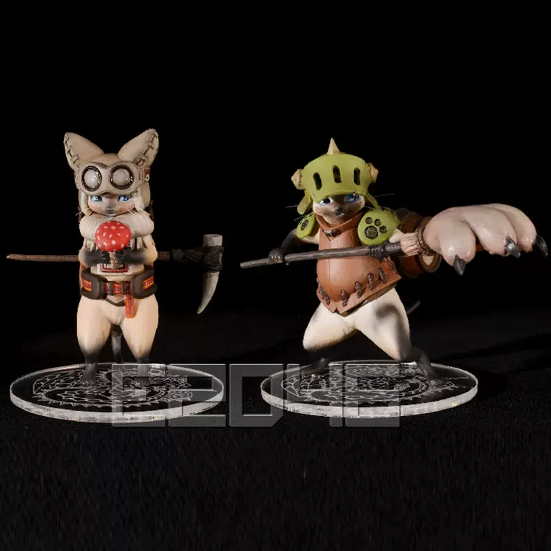 E46 Gk 手办白模艾路猫组合怪物猎人monster Hunter 模型