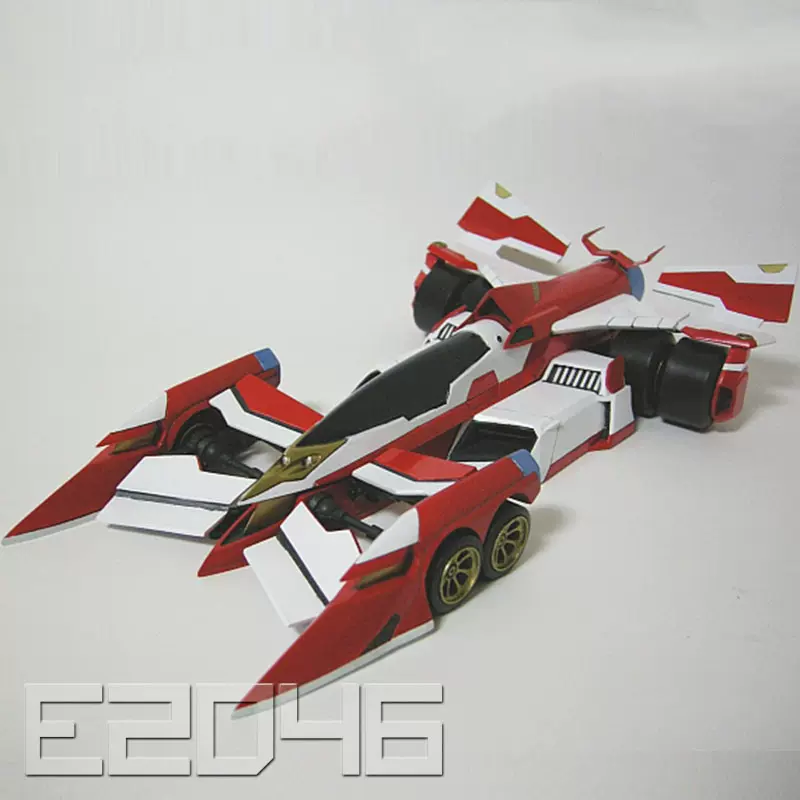 進階鳳凰閃電霹靂車GK 白模未上色模型模型1/24