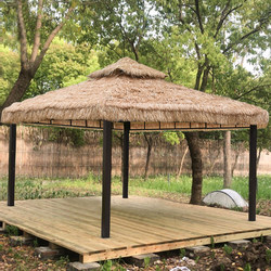 Outdoor Canopy, Farmhouse Thatched Tent, Yard Pavilion, Leisure Garden Courtyard Sunshade, Outdoor Rainproof Gazebo