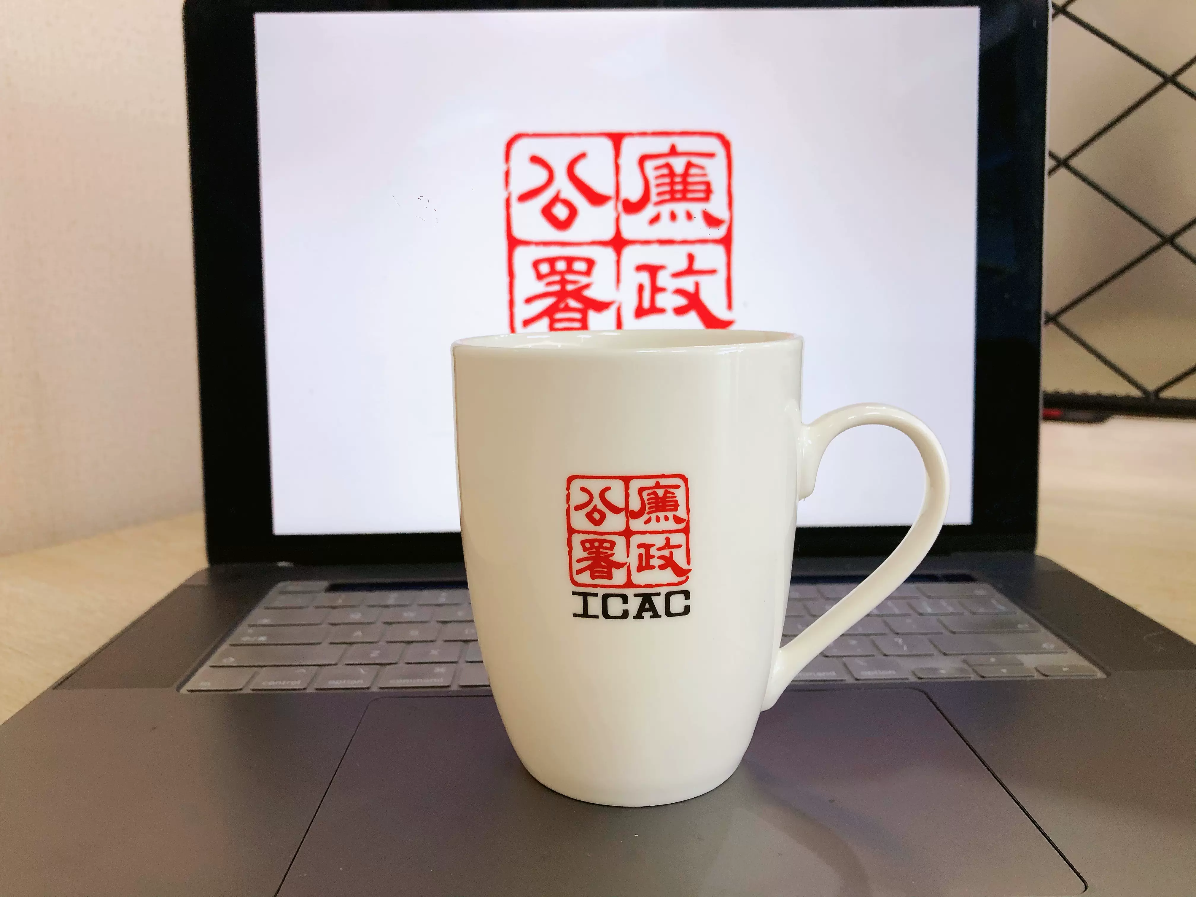 金毛玲出品 香港廉政公署icac咖啡杯子港风陶瓷小众简约