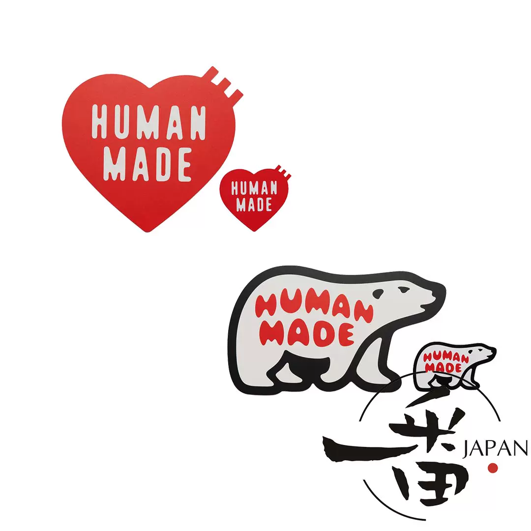 现货HUMAN MADE HEART CUTTER MAT爱心北极熊艺术杯垫切割垫21SS-Taobao