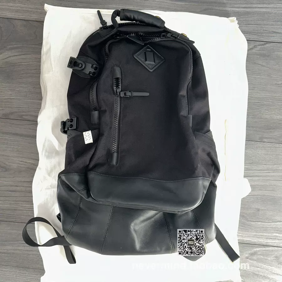 正品現貨VISVIM CORDURA 20L 23aw雙肩包書包羊皮-Taobao