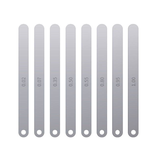 YTgilo Plug Ruler Stainless Steel Thickness Gauge 0.02-1.0mm Plug Ruler