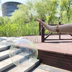 Square Inflatable Slap Ball Water Ball Bouncy Ball Hand Slap Ball Transparent Leather Ball Insect Balloon with Delivery Pump